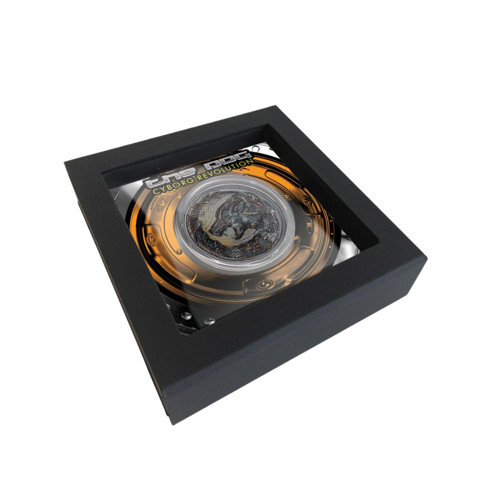 DOG Cyborg Revolution 3 Oz Silver Coin $20 Palau 2023