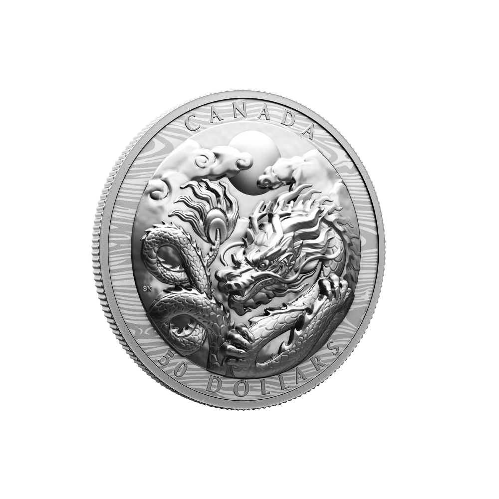 DRAGON Lunar Year Silver Coin $50 Canada 2024