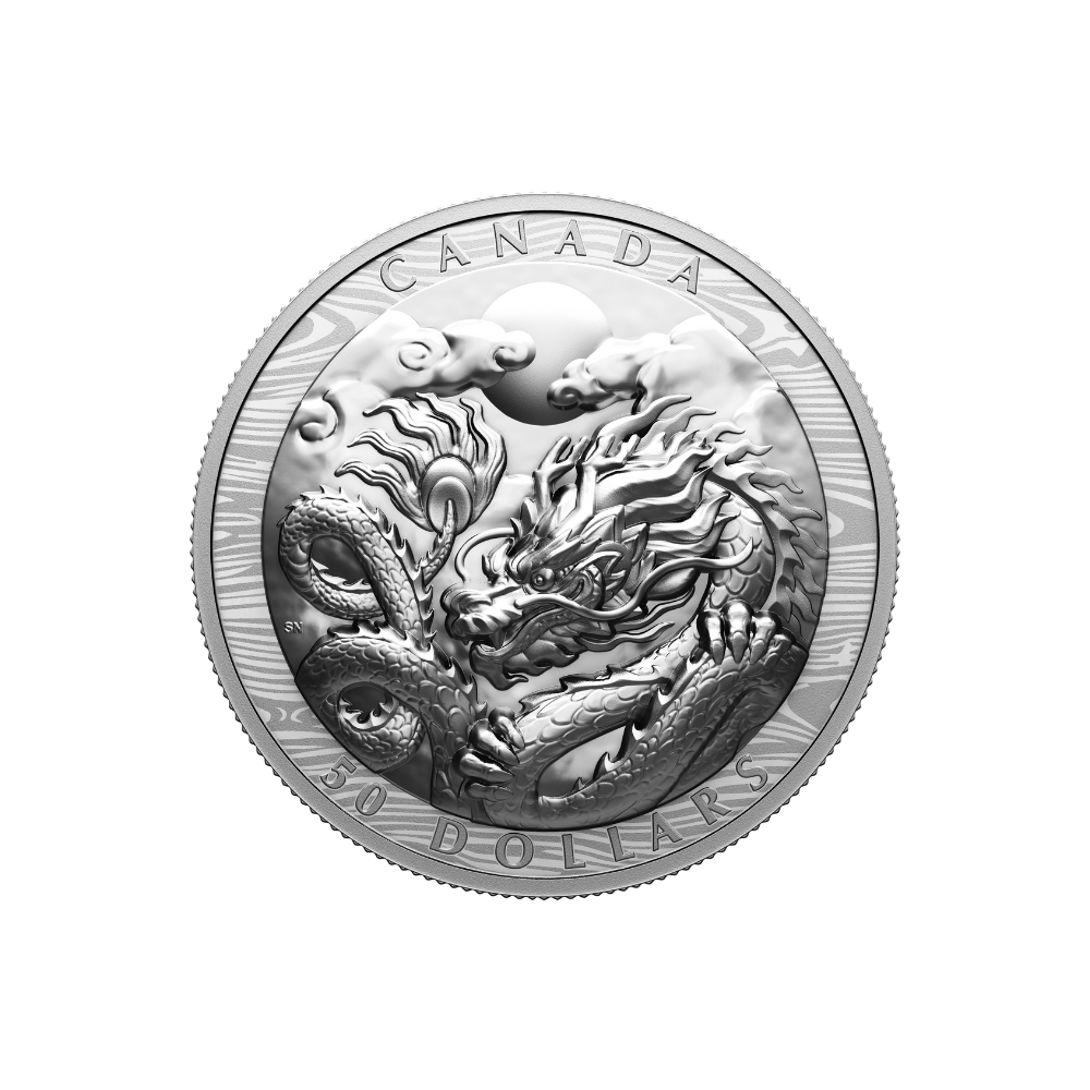DRAGON Lunar Year Silver Coin $50 Canada 2024