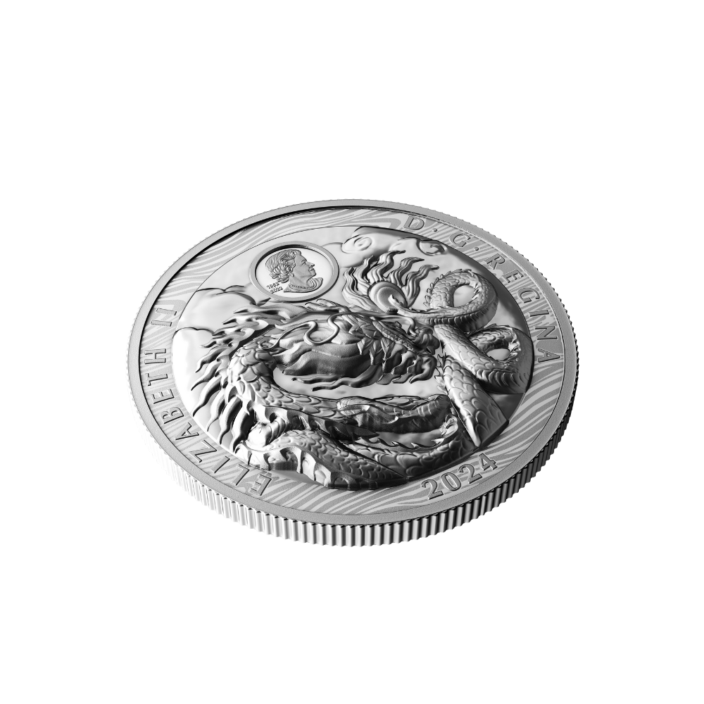 DRAGON Lunar Year Silver Coin $50 Canada 2024