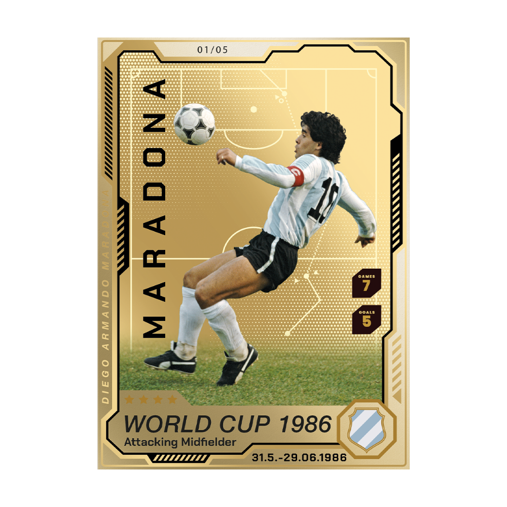 Diego Maradona Precious Collector Coin Cards MDM