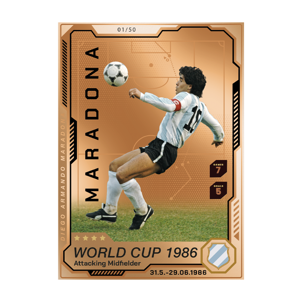 Diego Maradona Precious Collector Coin Cards MDM