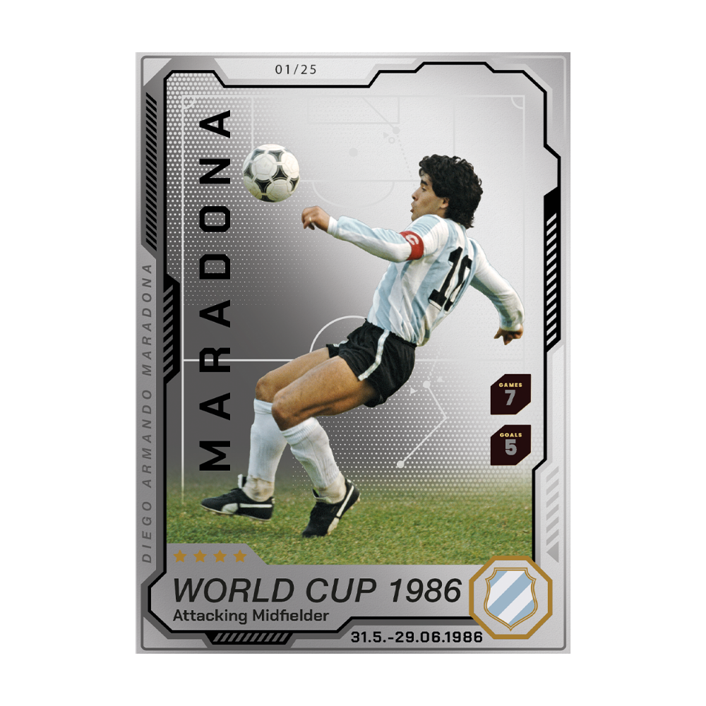 Diego Maradona Precious Collector Coin Cards MDM