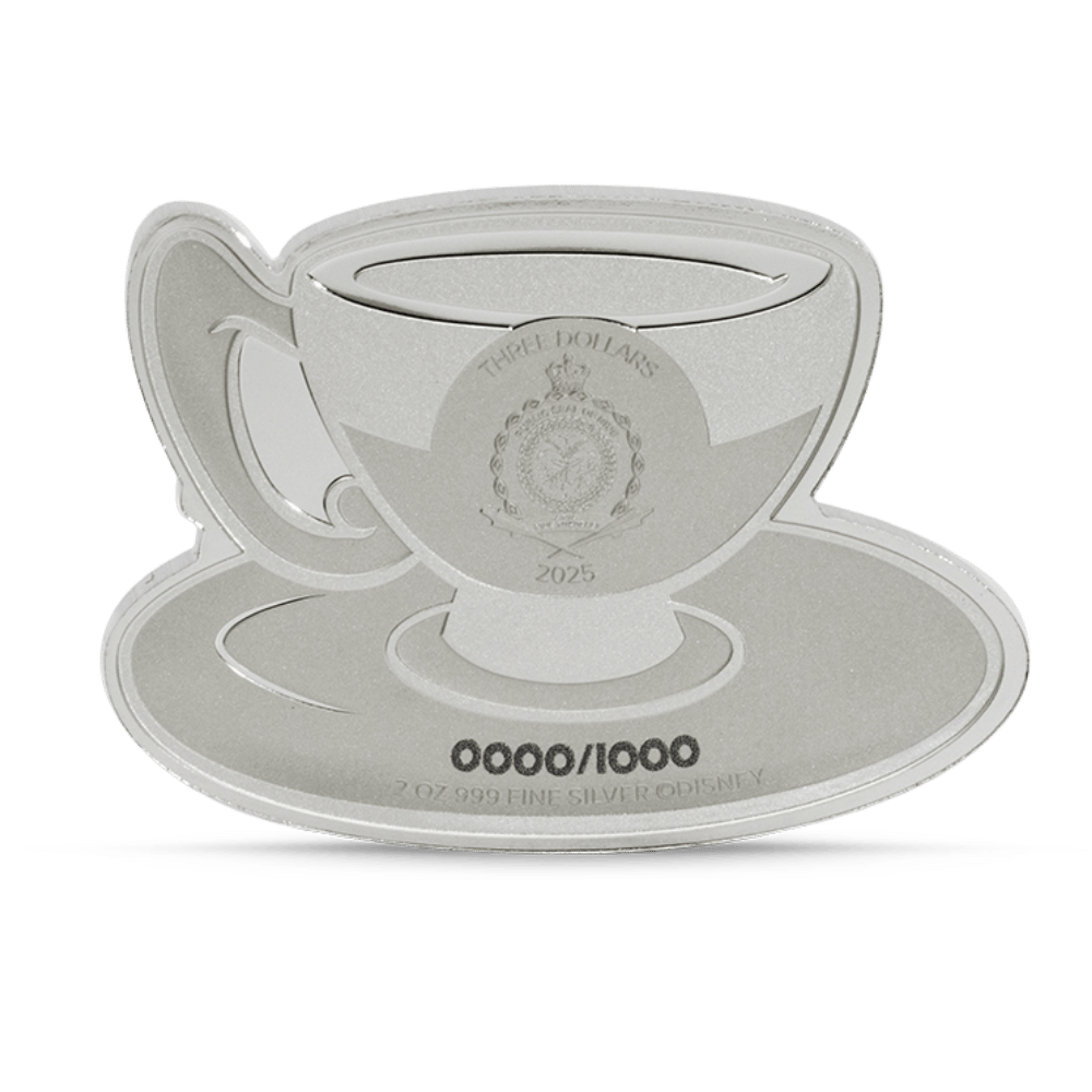 Disney Alice in Wonderland Mad Hatter's Tea Party Silver Coin - PARTHAVA COIN