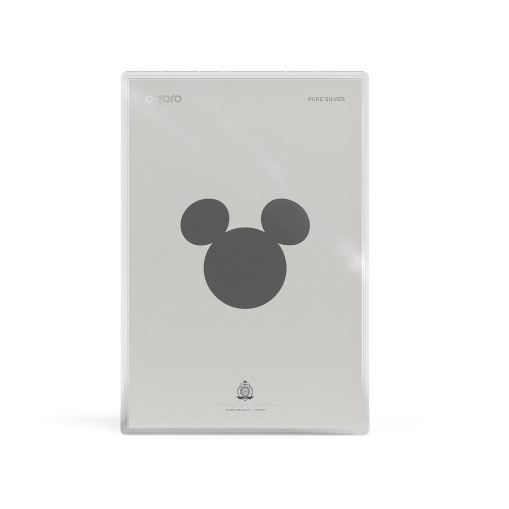 Mickey Mouse: Art Deco Silver Collectible Foil Agoro
