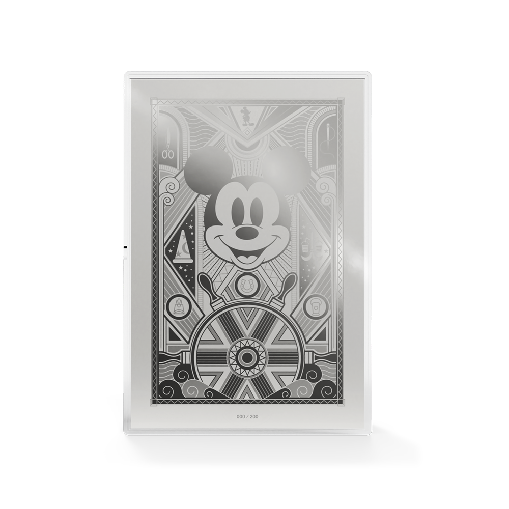 Mickey Mouse: Art Deco Silver Collectible Foil Agoro
