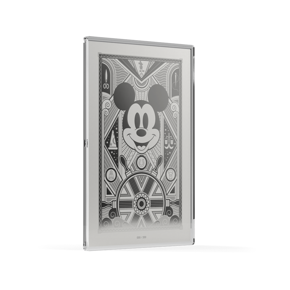 Mickey Mouse: Art Deco Silver Collectible Foil Agoro