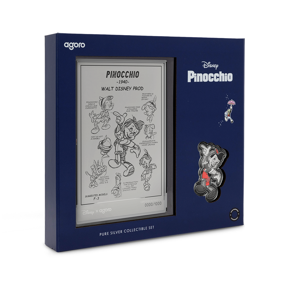 Disney Pinocchio Silver Collectible Set Agoro