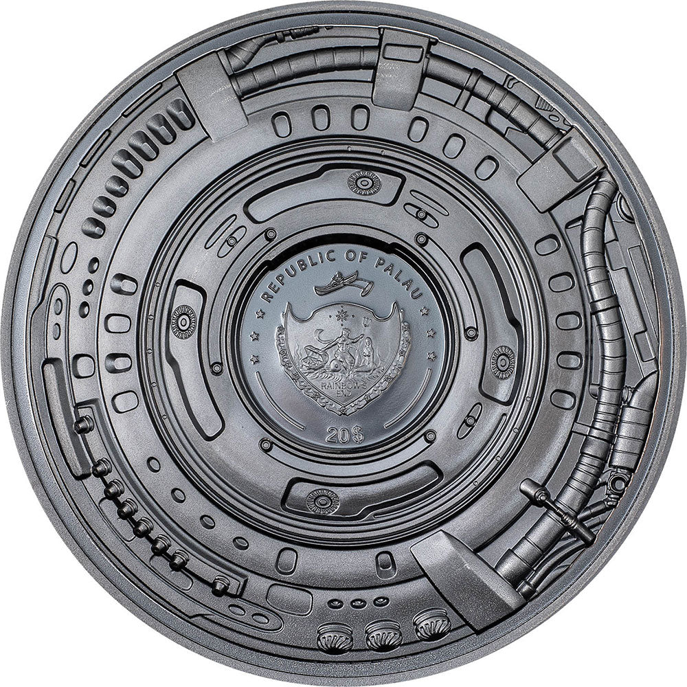 DOG Cyborg Revolution 3 Oz Silver Coin $20 Palau 2023