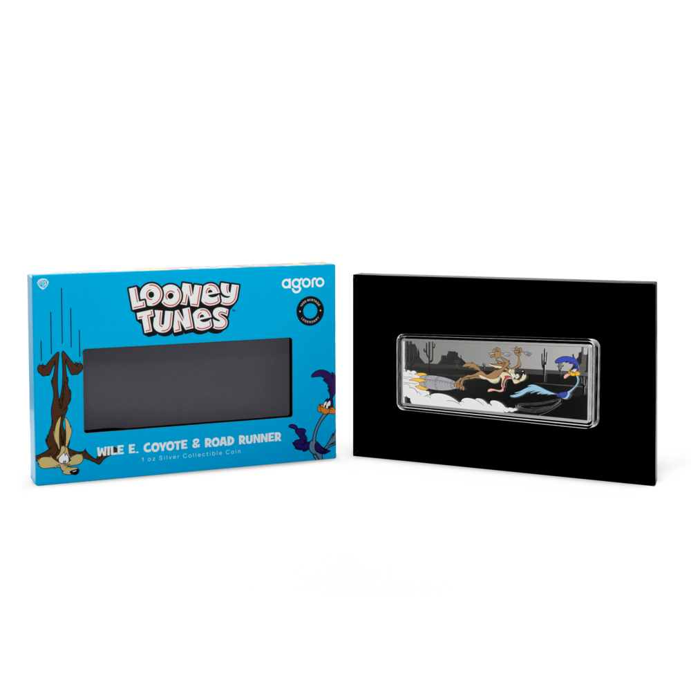 Looney Tunes™ Wile E. Coyote & Road Runner Silver Coin AGORO