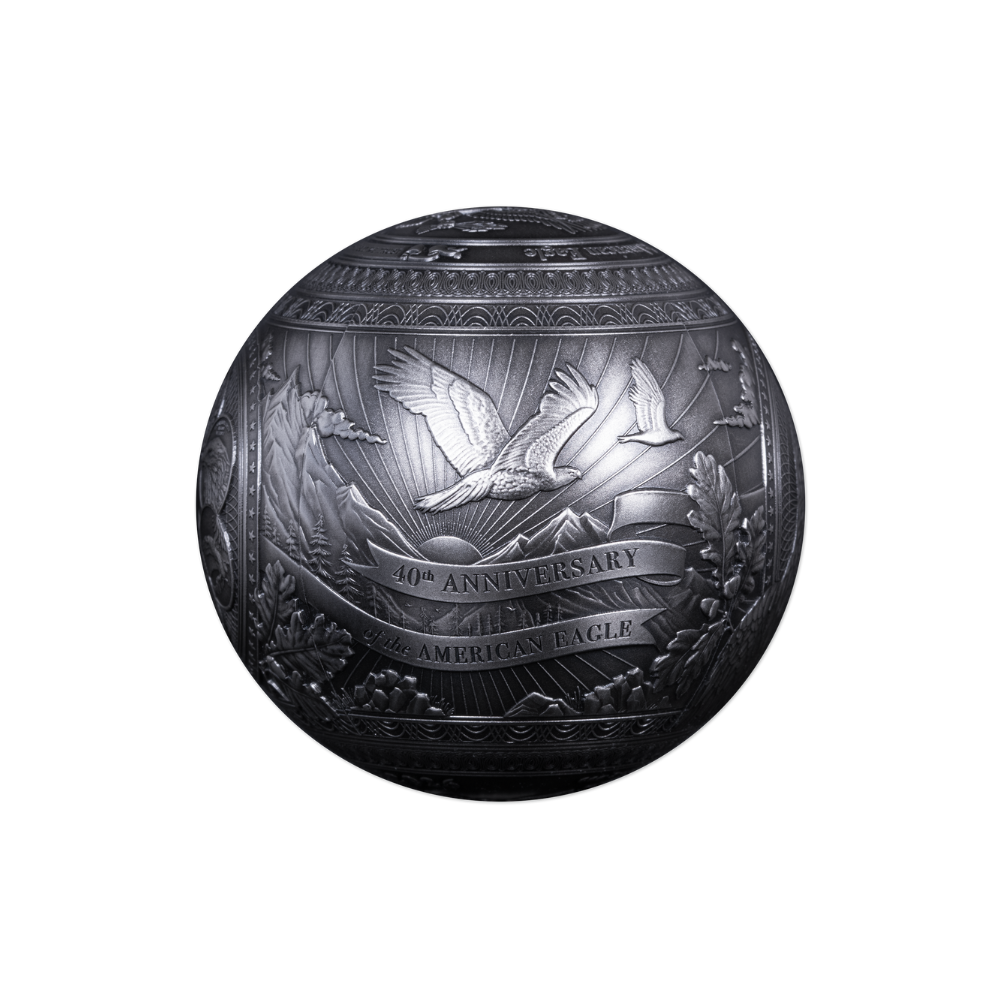 EAGLE Sphere 40th Anniversary 1 Kg Kilo Silver Coin 2026