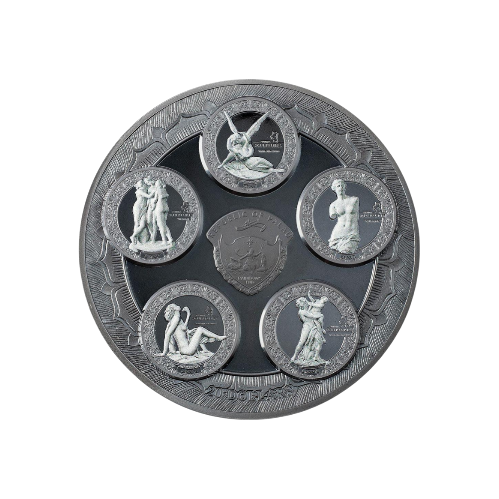 ECSTASY OF SAINT TERESA Eternal Sculptures Special Edition 5 Oz Silver Coin $20 Palau 2021