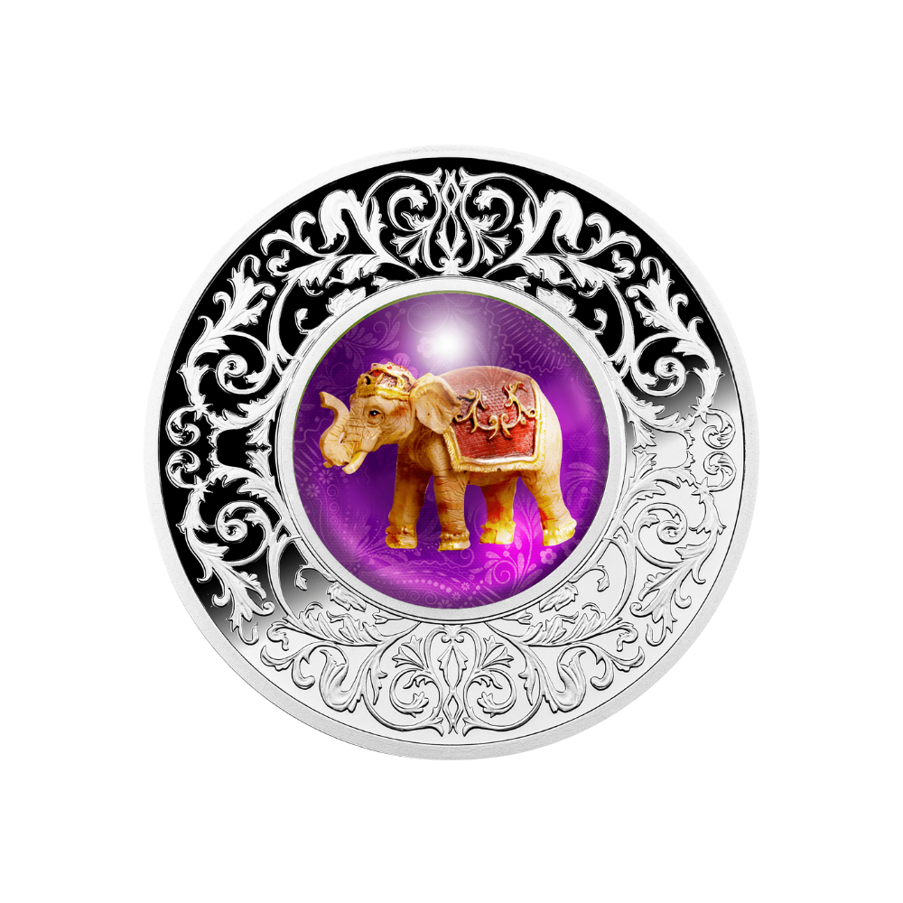 ELEPHANT Lucky Charm Silver Coin 500 Francs Cameroon 2023