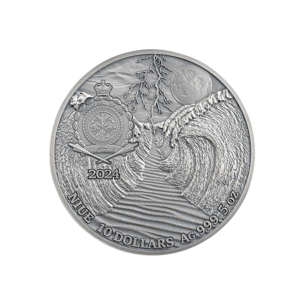 EXODUS Fundamental Stories of the Bible 5 Oz Silver Coin $10 Niue 2024