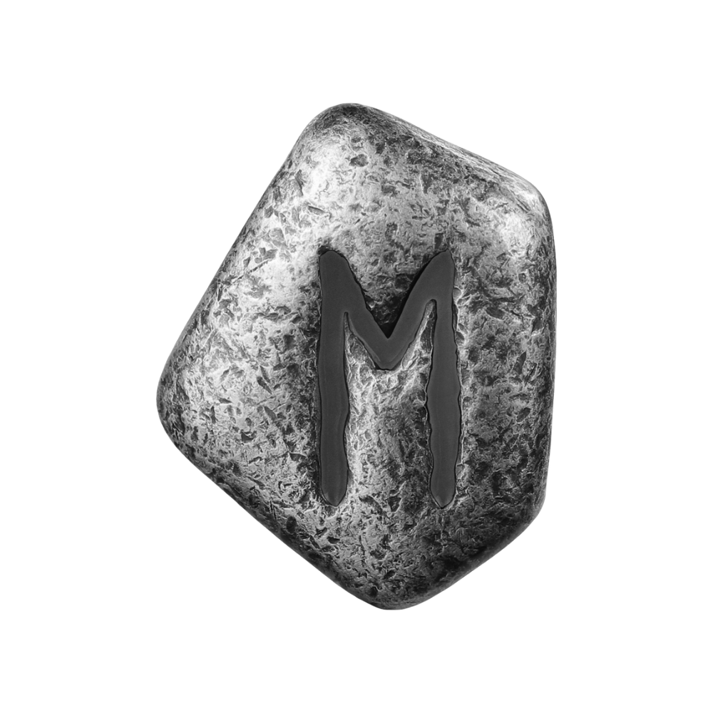 Ehwaz Cast Rune 1 Oz Silver Cast Bar 2024 Germania Mint