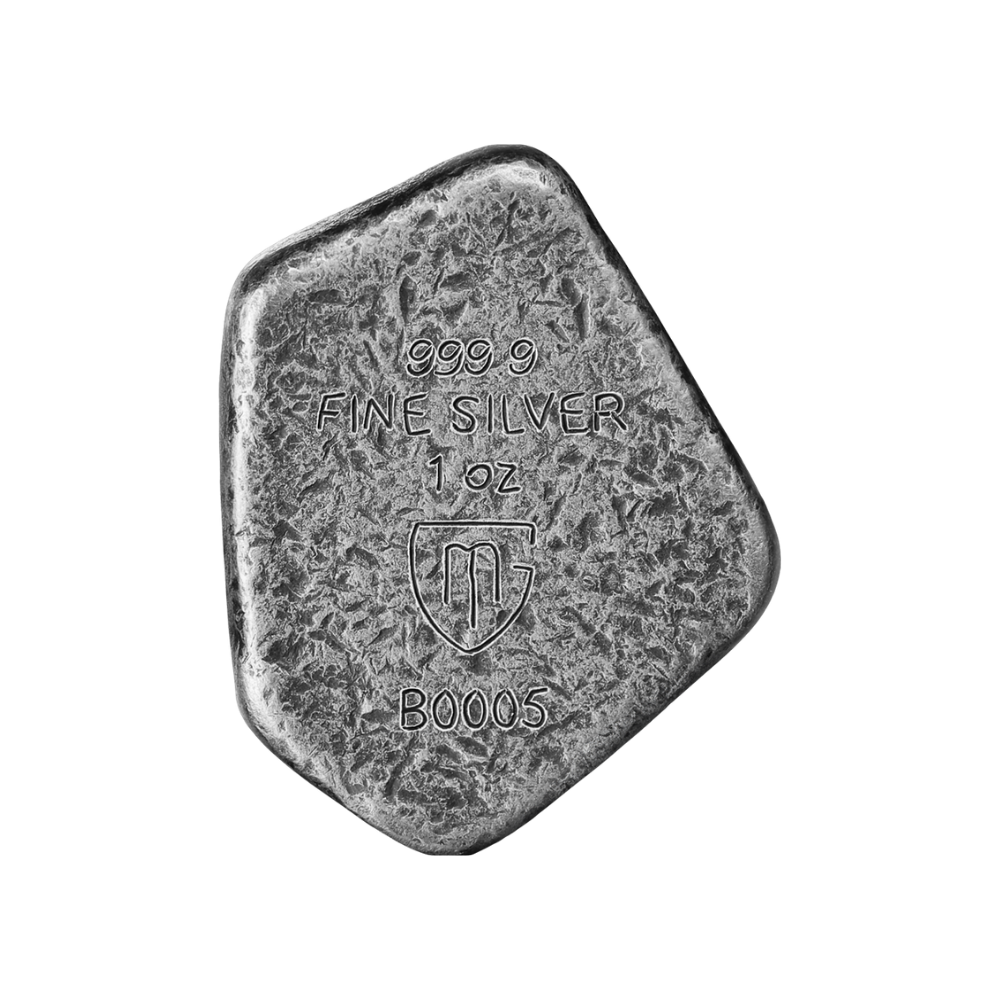 Ehwaz Cast Rune 1 Oz Silver Cast Bar 2024 Germania Mint