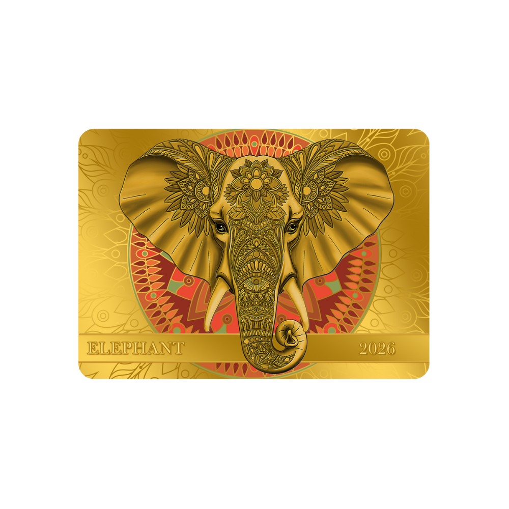 Elephant Spirit Animals Collection 1/200 Oz Gold Coin 2026