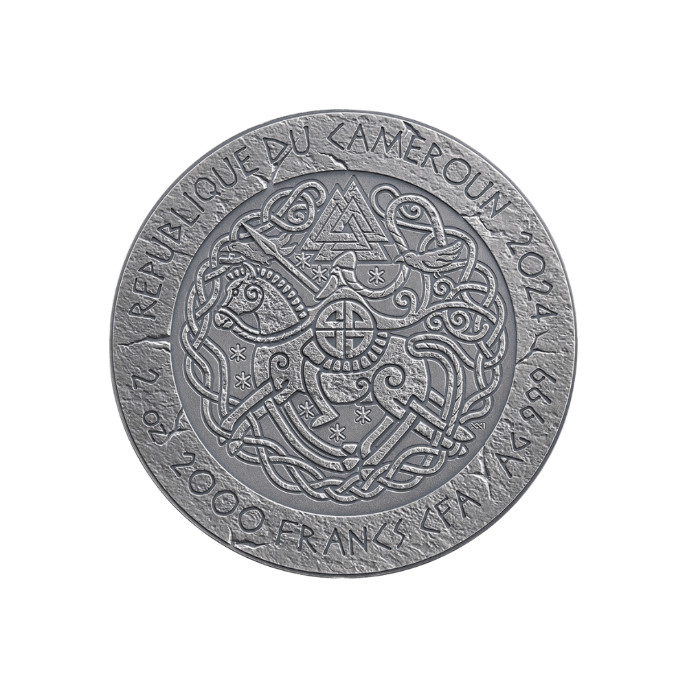 Erik The Red Way to Valhalla 2 Oz Silver Coin 2024