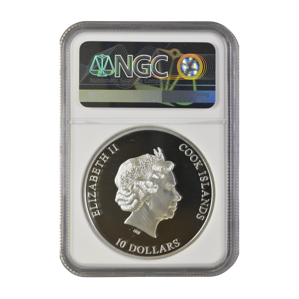 Eye of a Fairytale, KISS THE FROG 2 Oz Silver Coin $10 Cook Islands 2023- NGC graded PF 69 & PF 70 Ultra Cameo