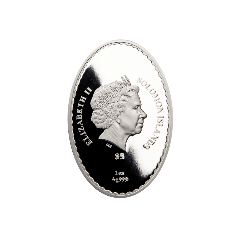 FATHER FROST SNOW MAIDEN Matrioshka Doll 1 Oz Silver Coin $5 Solomon Islands 2023