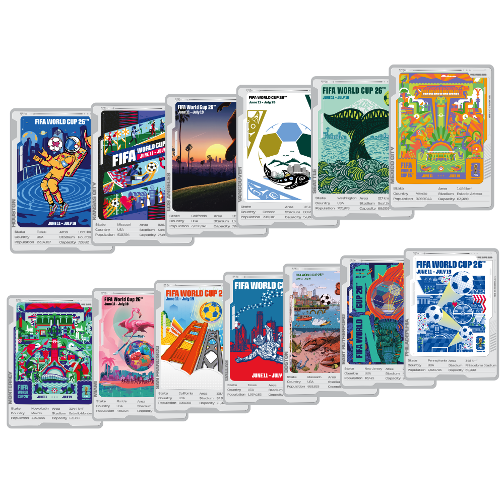 FIFA 2026 Pure Silver Trading Coins "Host City Set" MDM