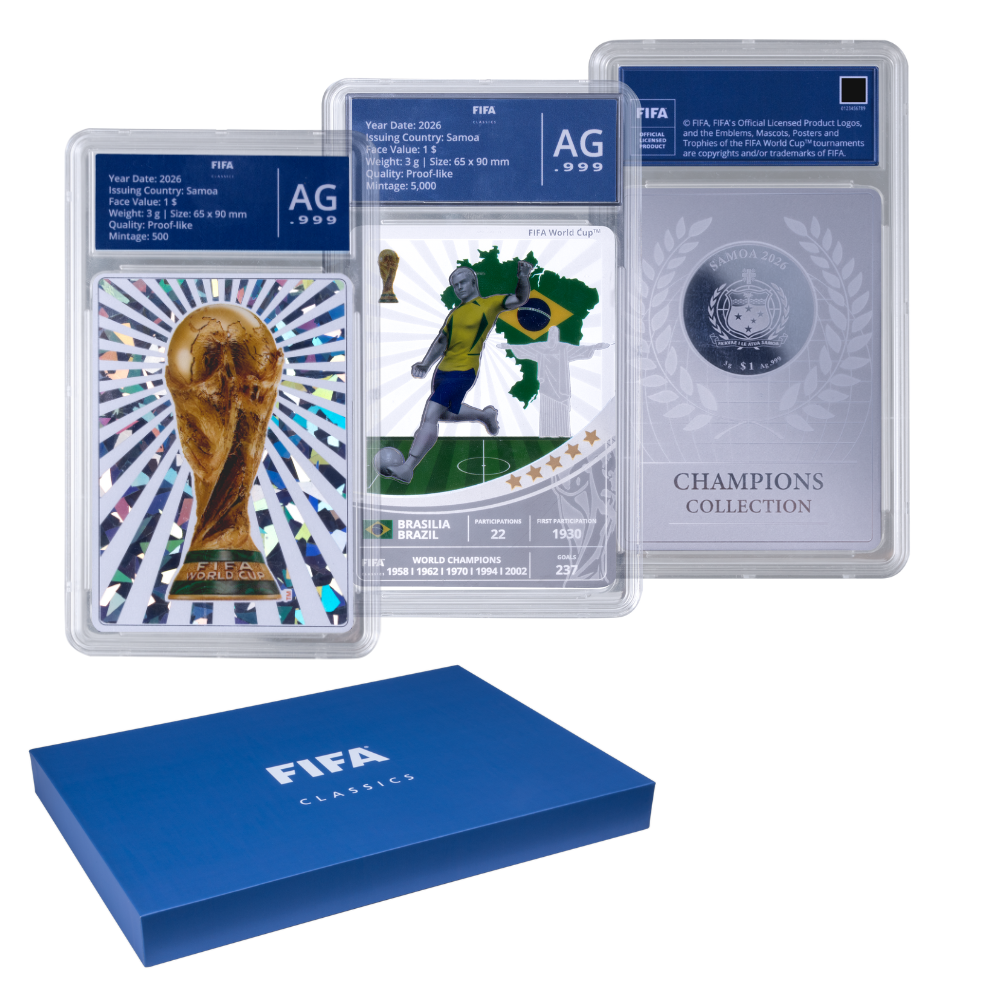 FIFA Classic Pure Silver Trading Coins "World Champions" MDM