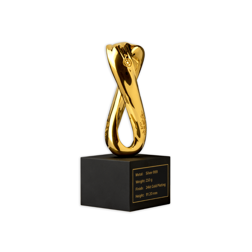 FIFA World Cup 2022 Emblem 3D Replica Silver Gold Plated 250g