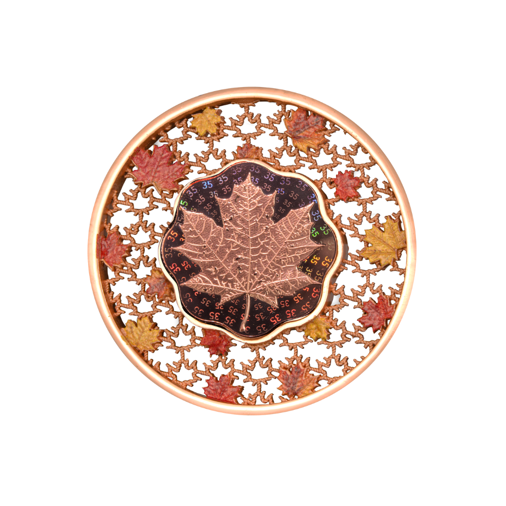 FILIGREE MAPLE LEAF 2 Oz Silver Coin $5 Solomon Islands 2023