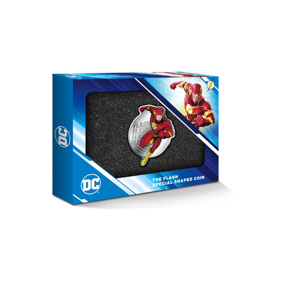 FLASH DC Comics 5 Oz Silver Coin $5 Barbados 2023