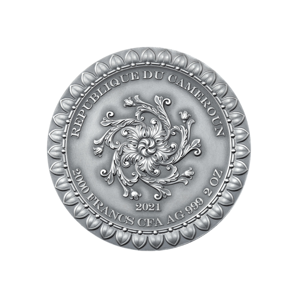 FORTUNA Celestial Beauty 2 Oz Silver Coin 2000 Francs Cameroon 2020