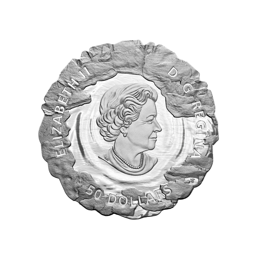 FRANKLINS LOST ARCTIC EXPEDITION Ship Silver Coin $50 Canada 2020