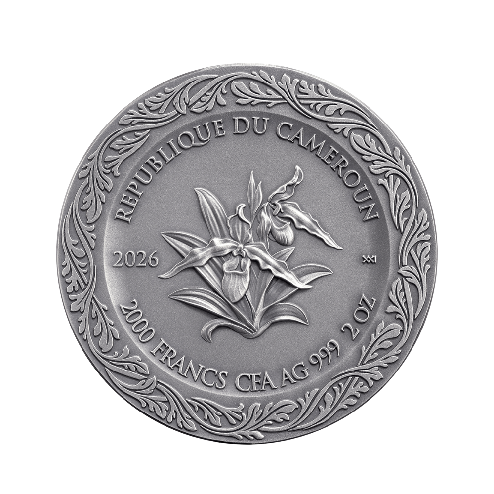 Flora and Zephyr Celestial Beauty 2 Oz Silver Coin MINT XXI