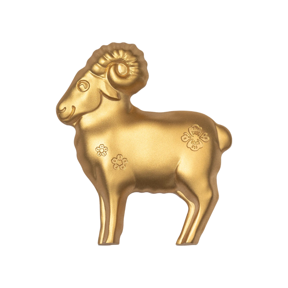 Fluffy Sheep Lunar Year Collection 1 Oz Gilded Silver Coin 2027 CIT