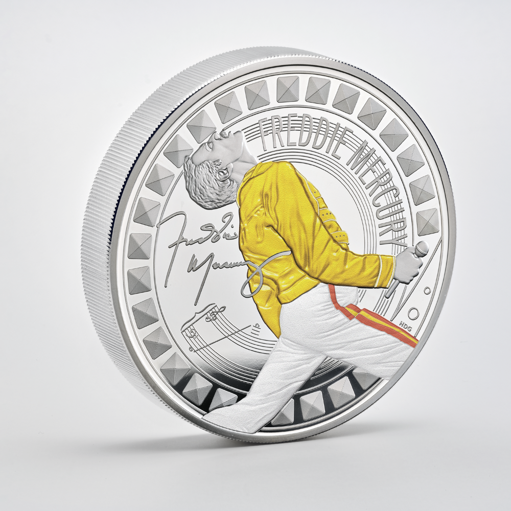 Freddie Mercury Legends Of Music 10 Oz Silver Coin 2025