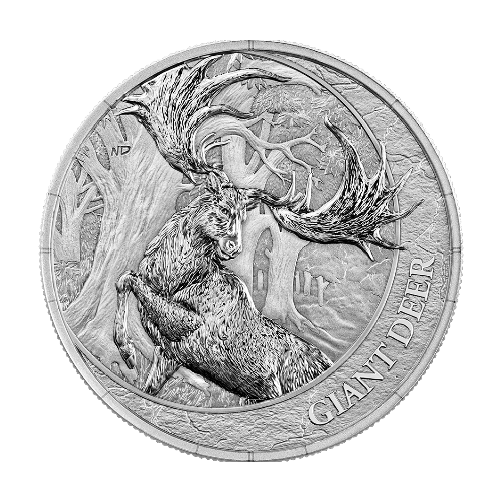 Giant Deer Megafauna 1 Oz Silver Coin 2026 Germania Mint