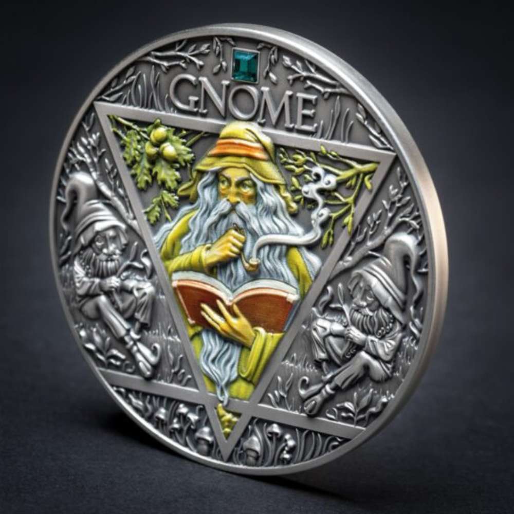 GNOME Elemental series 2 Oz Silver Coin 2000 Francs Cameroon 2024