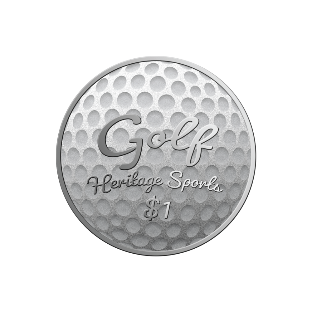 GOLF Heritage Sports Set 2 Silver Coins $1 Solomon Islands 2022