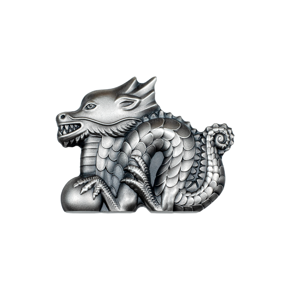 GREAT DRAGON Lunar Collection 1 Oz Silver Coin 1000 Togrog