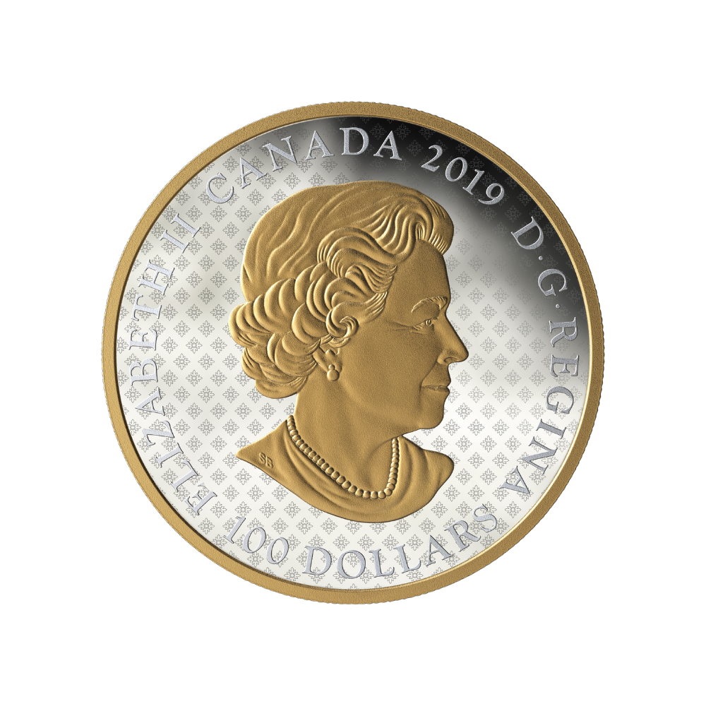 GREAT SEAL OF PROVINCE 10 Oz Silver Coin $100 Canada 2019