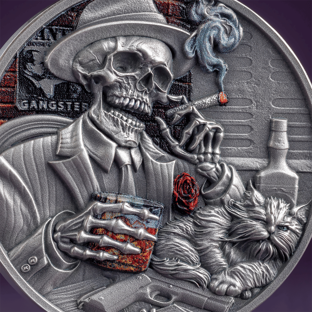 Gangster Memento Mori 1 Oz Silver Coin 2025