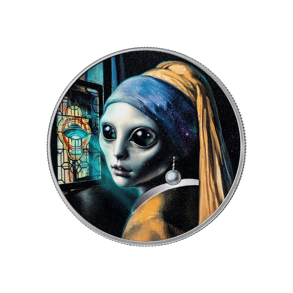 Girl With a Pearl Earring Strangers Among Us 1 Oz Silver Coin 2025