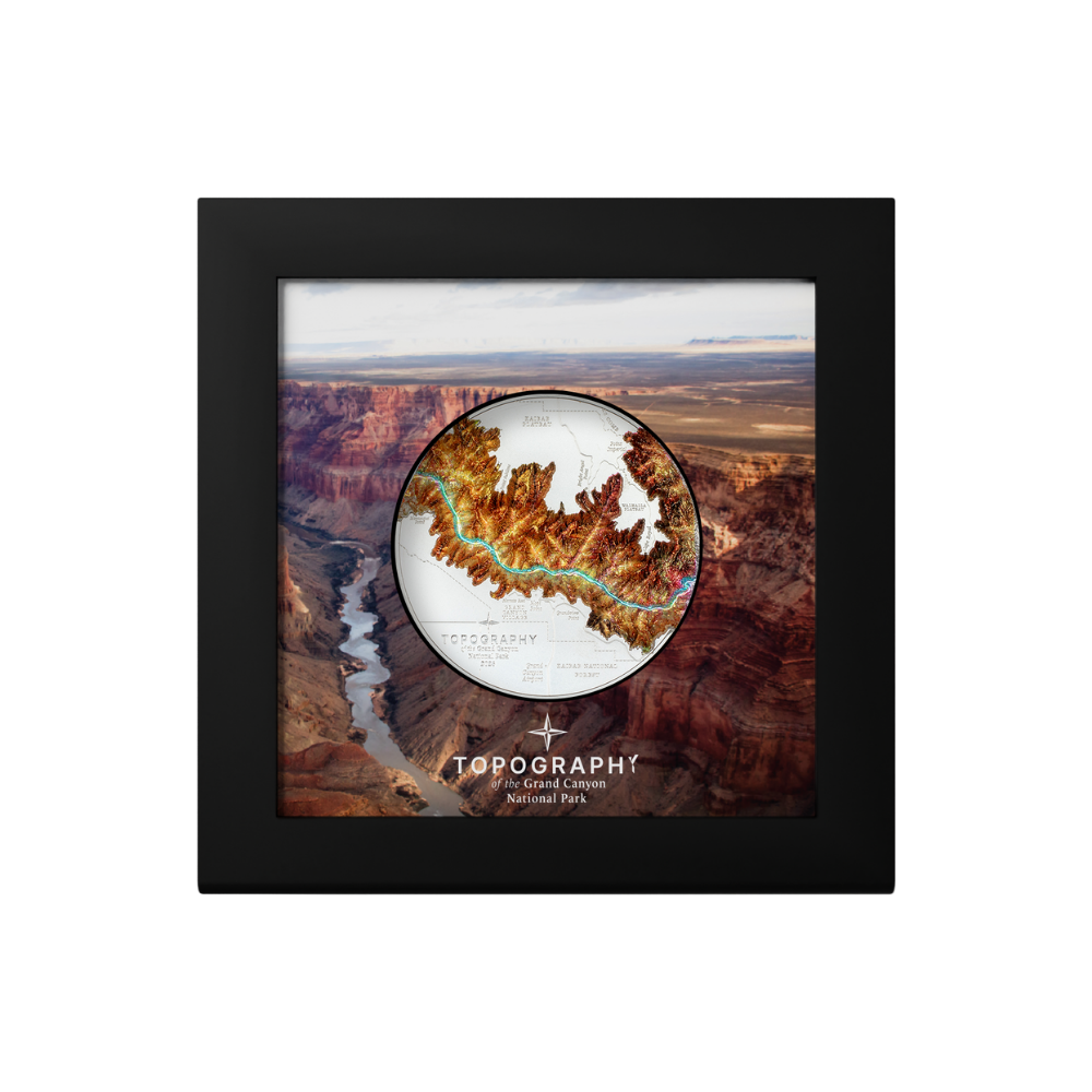 Grand Canyon Topography 5 Oz Silver Coin 2023