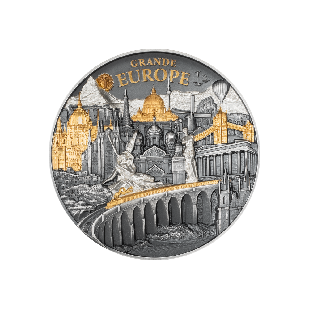 Grande Europe Hidden Treasure 3 Oz Silver Coin 2025 CIT COIN INVEST AG