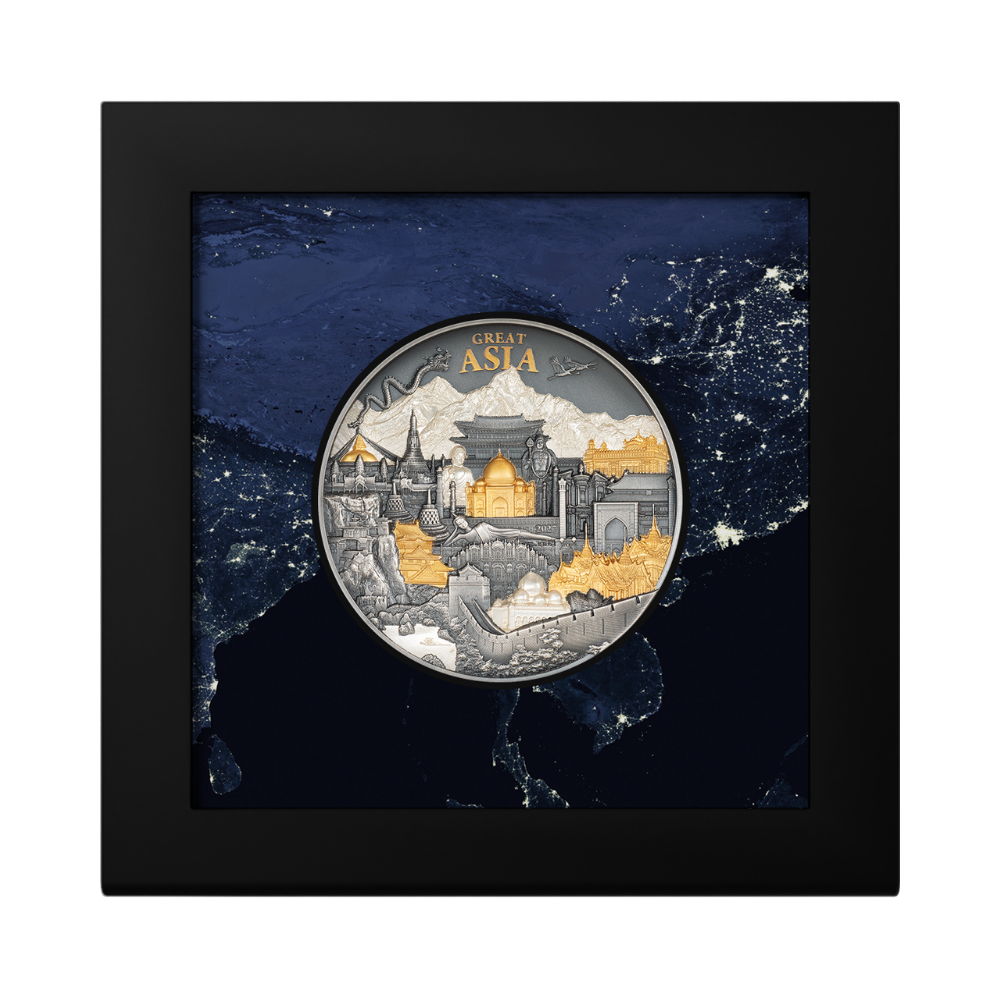 Great Asia Hidden Treasure 3 Oz Silver Coin 2027 CIT COIN INVEST AG