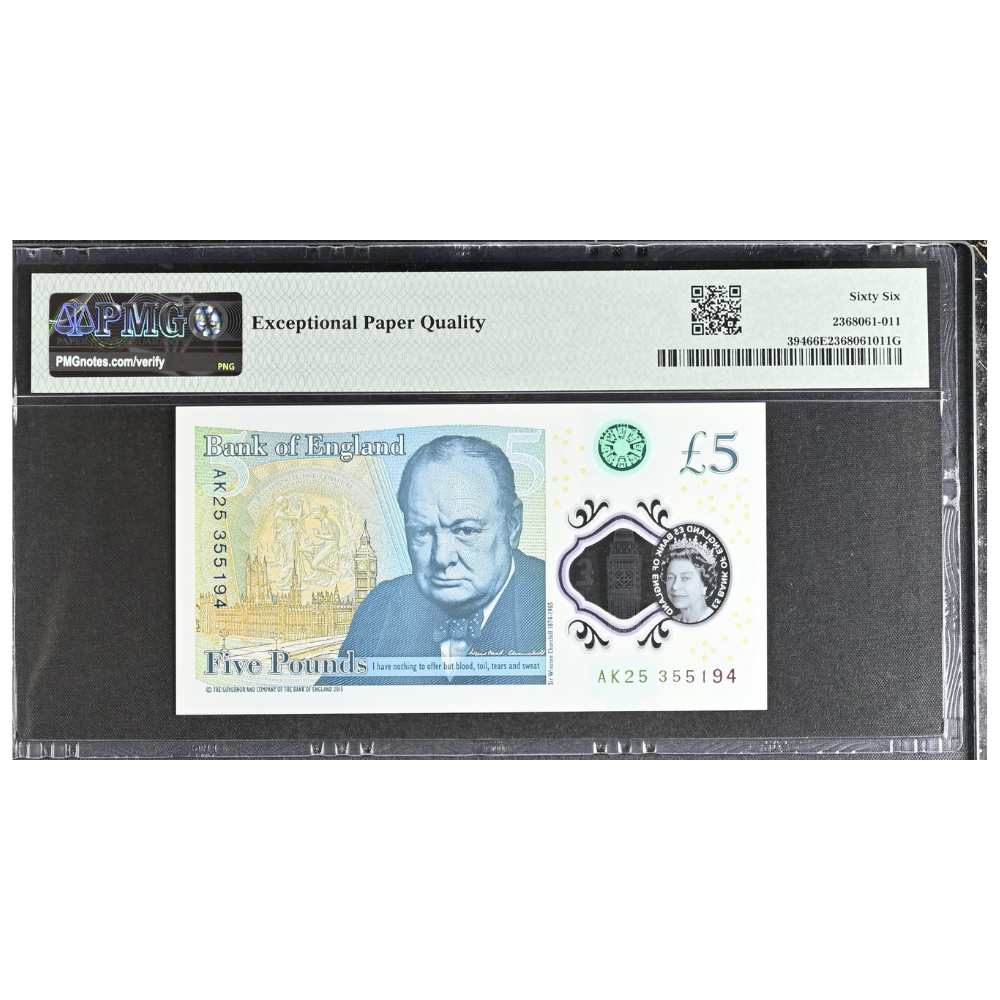 Great Britain 5 Pounds 2015 Pick 394 Gem UNC 66 EPQ