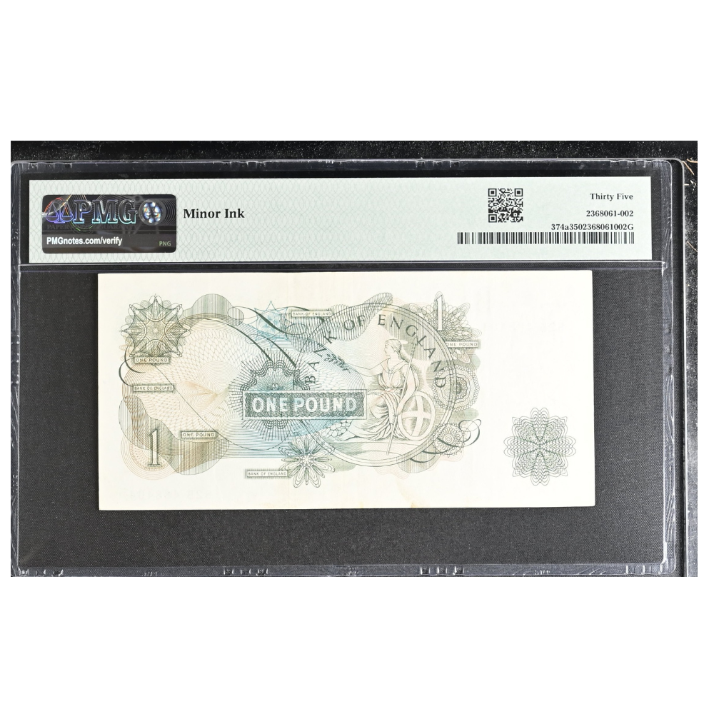 Great Britain 1 Pound ND 1960-61 Pick 374a Choice VF 35