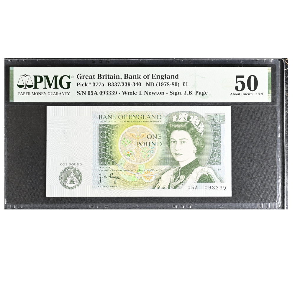 Great Britain 1 Pound ND 1978-80 Pick 377a About UNC 50