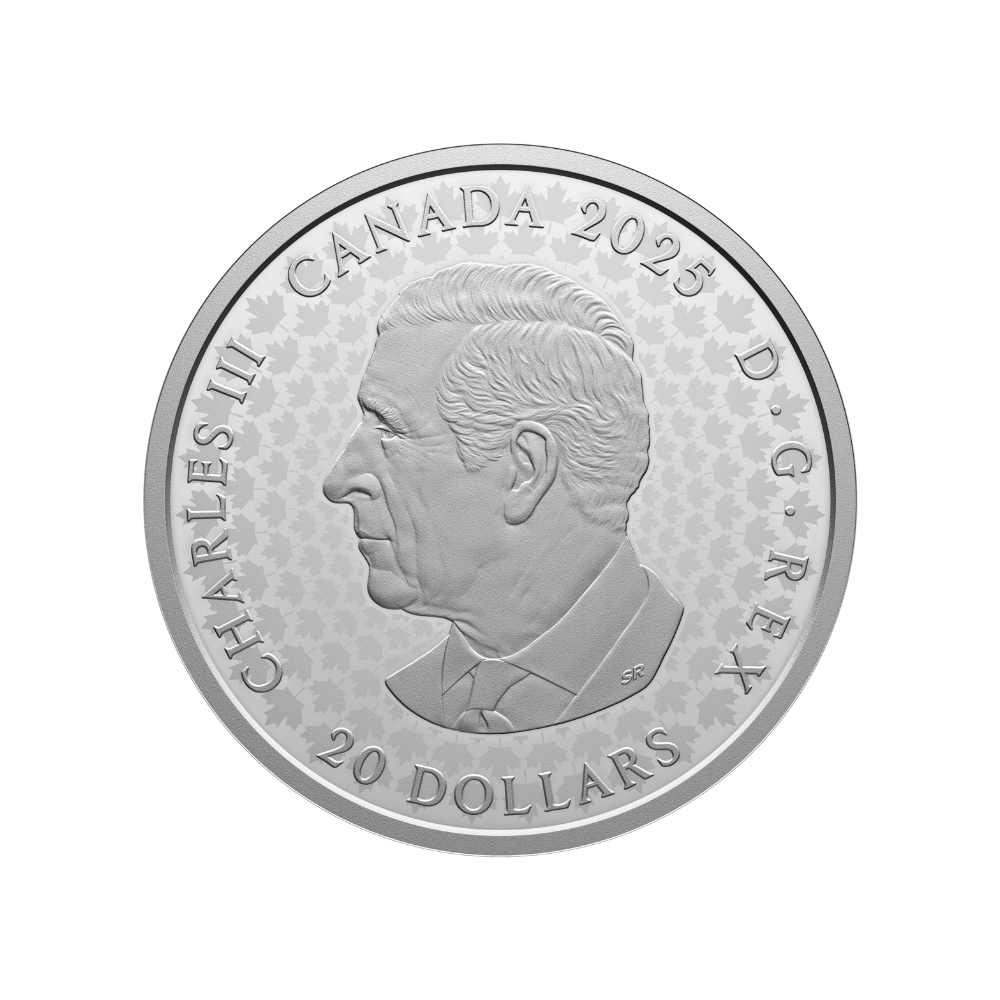 Great Hunters Grey Wolf 1 Oz Fine Silver Ultra High Relief Coin Canada 2025