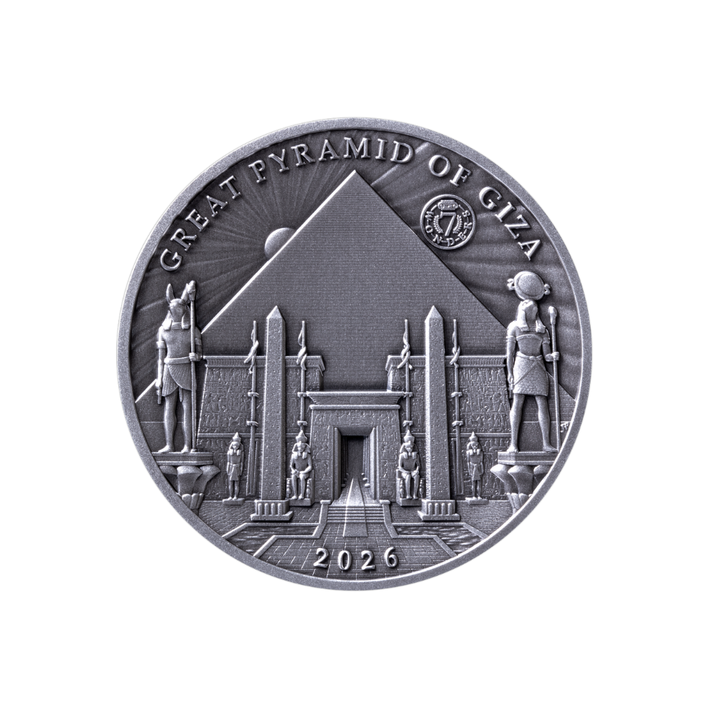 Great Pyramids of Giza Silver Coin 2026 - Great Pyramids of Giza Silver Coin 2026 -