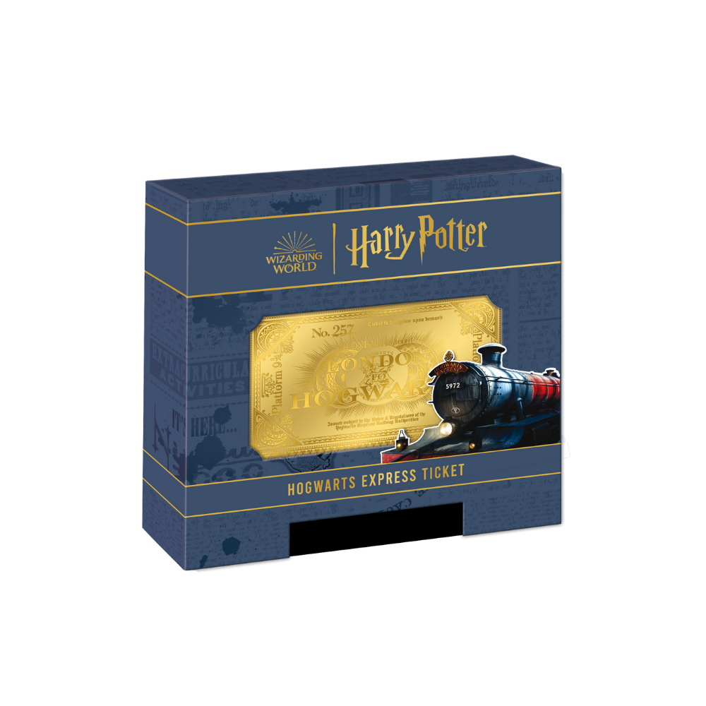 HOGWARTS EXPRESS TICKET 0.5g Gold note $50 Tala Samoa 2024